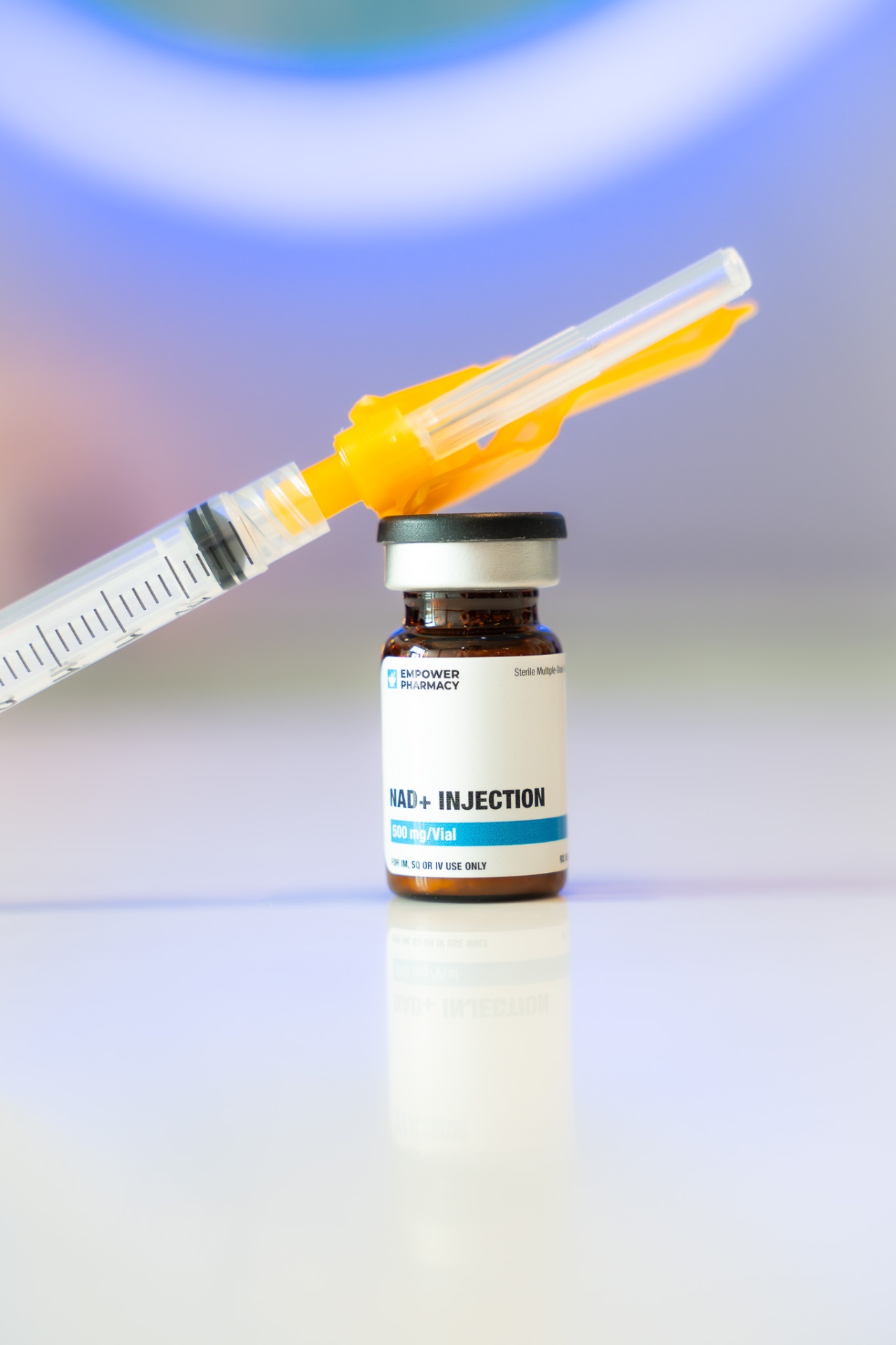iCRYO One Loudoun NAD+ injection vial and syringe